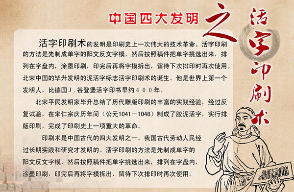 活字印刷术发明